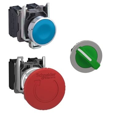 Pushbuttons, Switches, Pilot Lights – Round Metal